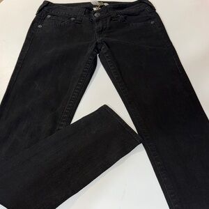 True Religion Black Women's Skinny Jeans Size 30 Made in the‎ USA